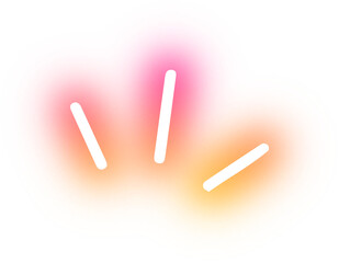 Collection of symbol shocked neon