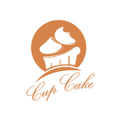 Cupcake Logo design vector illustration template. Cupcake bakery icon.cake store,caker shop ,vector