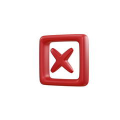 Cross mark symbols icon. Buttons with cross