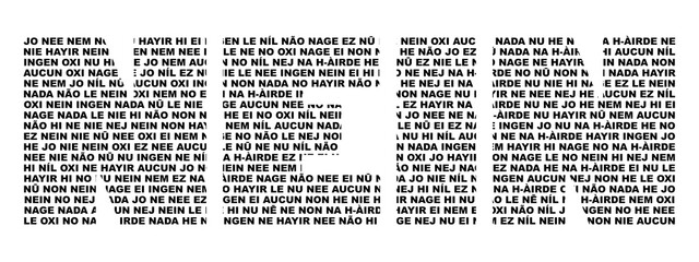 Nein, Nein sagen, Stop, Wort, Sprachen, Europa