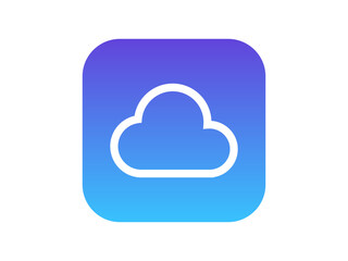 Cloud computing logo design vector	