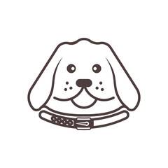 Dog logo vector design icon
