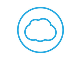Cloud computing logo design vector	