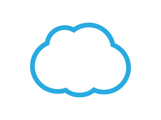 Cloud computing logo design vector	