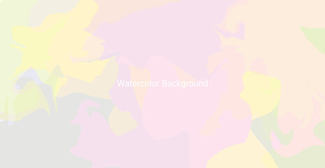 Colorful Pastel Watercolor Abstract Background. Wallpaper. Vector Illustration