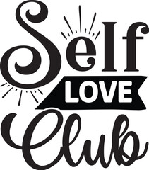 Self Love Club Svg