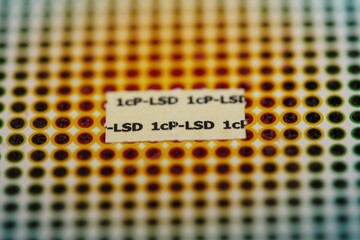 White self made lsd papers colorful drugs macro background and wallpapers in super fine high...