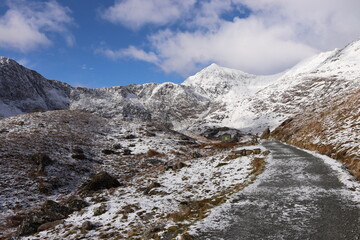 Snowdon Snowdonia wales winter