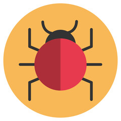 red cockroach icon png image with transparent background