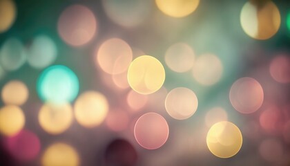 Abstract background of glitter lights, pastel colorful, de-focused, banner, AI generated