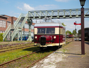 very old train still runs in holland