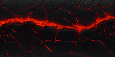 red lava texture background, Generative AI