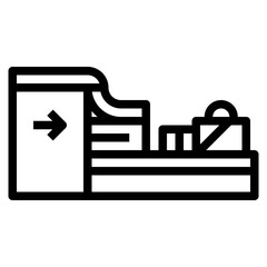 carousel line icon style