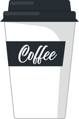 Coffee cup icon illustration.