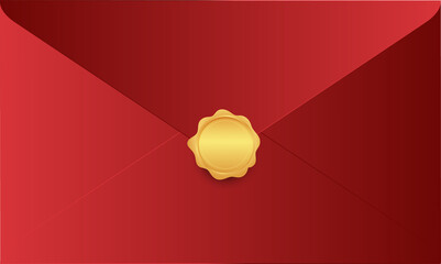 envelope with paper card illustration design.
