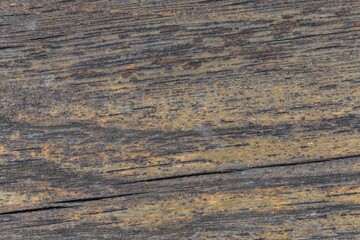 Naklejka premium Closeup of an old brown wooden board