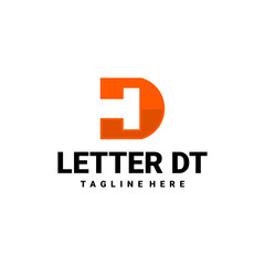 Obraz premium letter DT or TD vector emblem logo inspiration 