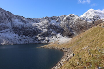 Obraz premium Snowdon, Snowdonia wales winter