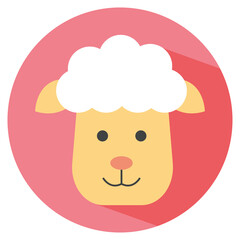 Sheep icon PNG image with transparent background