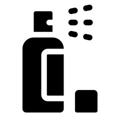 Styling Spray Glyph Icon
