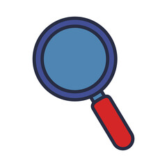 png image of magnifying glass icon with transparent background