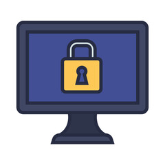 Computer screen icon png image with transparent background