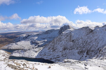 Fototapeta premium Snowdon, Snowdonia wales winter