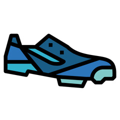 bike shoes filled outline icon style