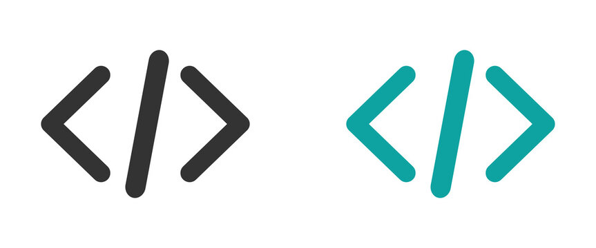 Code vector icons