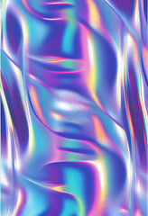 Fototapeta na wymiar Holographic Foil Background Texture. Generative Ai Illustration
