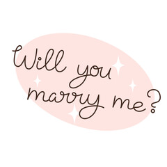 Obraz na płótnie Canvas Wedding proposal with the inscription will you marry me