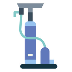 bike pump flat icon style
