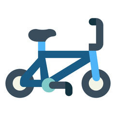 bmx bike flat icon style