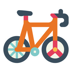 bike flat icon style