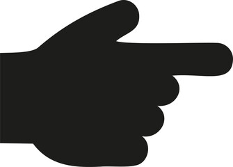 Finger for graphic and web design vector icon Illustration.