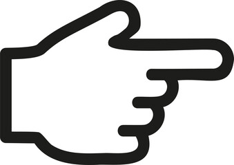 Finger for graphic and web design vector icon Illustration.