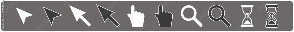 Poster mouse icon for ui design and web applications