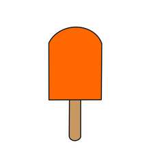 orange ice cream stick popsicle