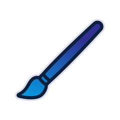 Paint brush icon. sign for mobile concept and web design. vector illustration