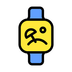 Icon beach, umbrella, sea, sun, chair, relax Holyday. editable file and color.