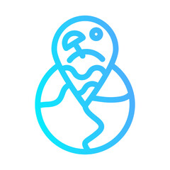 Icon beach, umbrella, sea, sun, chair, relax Holyday. editable file and color.