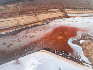 Stunning aerial photos showcase the natural beauty and unique features of Pedra de Lume Saline in...