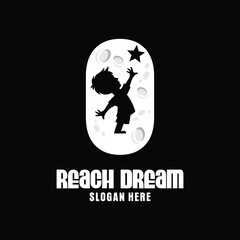 Letter O Reach Dream Logo Design Template Inspiration, Vector Illustration.