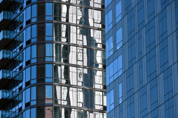 Office Buildings Reflecting