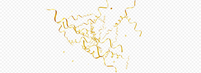 Yellow Ribbon Carnival Vector Panoramic