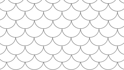 White background in the form of fish scales seamless pattern © Lara