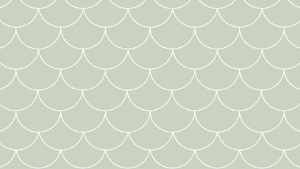 Green background in the form of fish scales seamless pattern