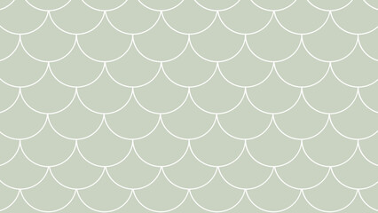 Green background in the form of fish scales seamless pattern