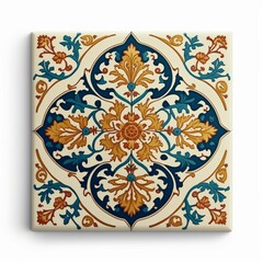 Illustration of a tile with an Armenian traditional pattern