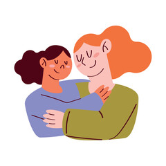 love mother and daughter